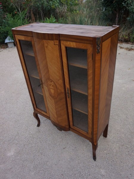 kleine-Franse-boekenkast-vitrinekast-Louis-XV-NapoleonIII-small-bookcase-display-cabinet-rosewood-marqueterie-antiek-00001 (5)